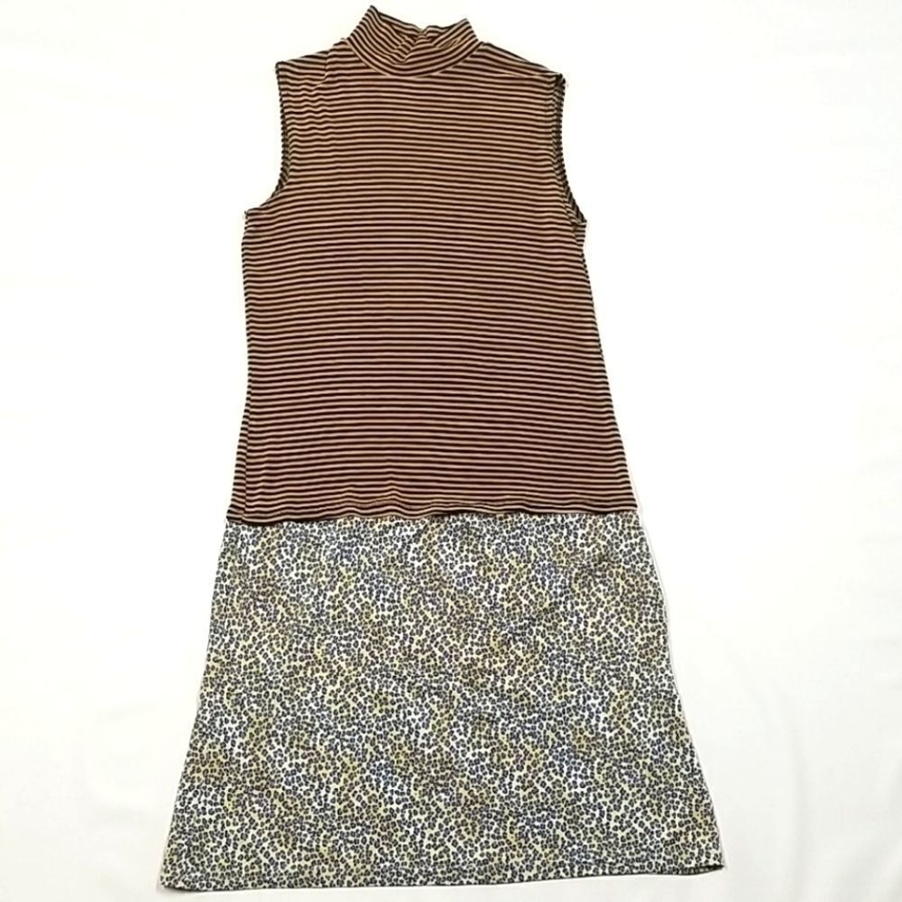 🎁5/$25 Susan Lawrence Floral Turtle Neck Casual Dress